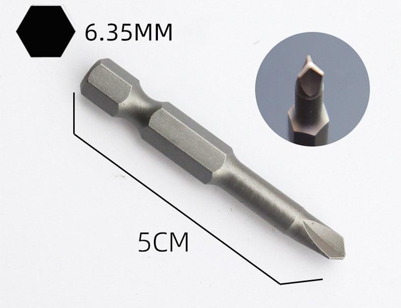 5pcs 50mm Shaped Screwdriver Bits—u, Y, Triangle, Cross & 3-point Tool Set