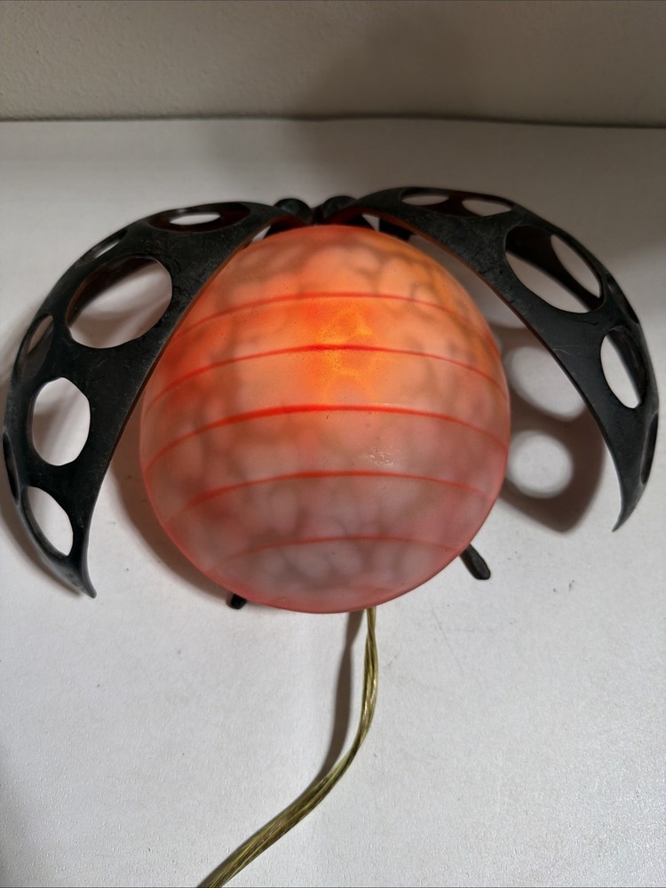 Brass Ladybug Light Table Desk Lamp Lady Bug Lamp