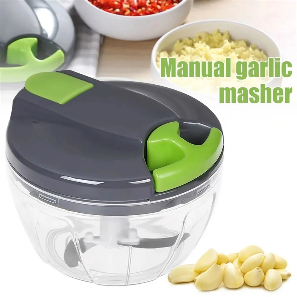 Mini Manual Hand Food Chopper Portable Pull String Vegetable Garlic Grinder