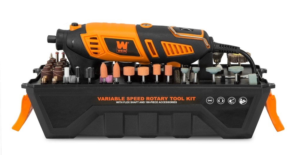 ROTARY TOOL SET Variable Speed with 190-Piece Accessories, Flex Shaft