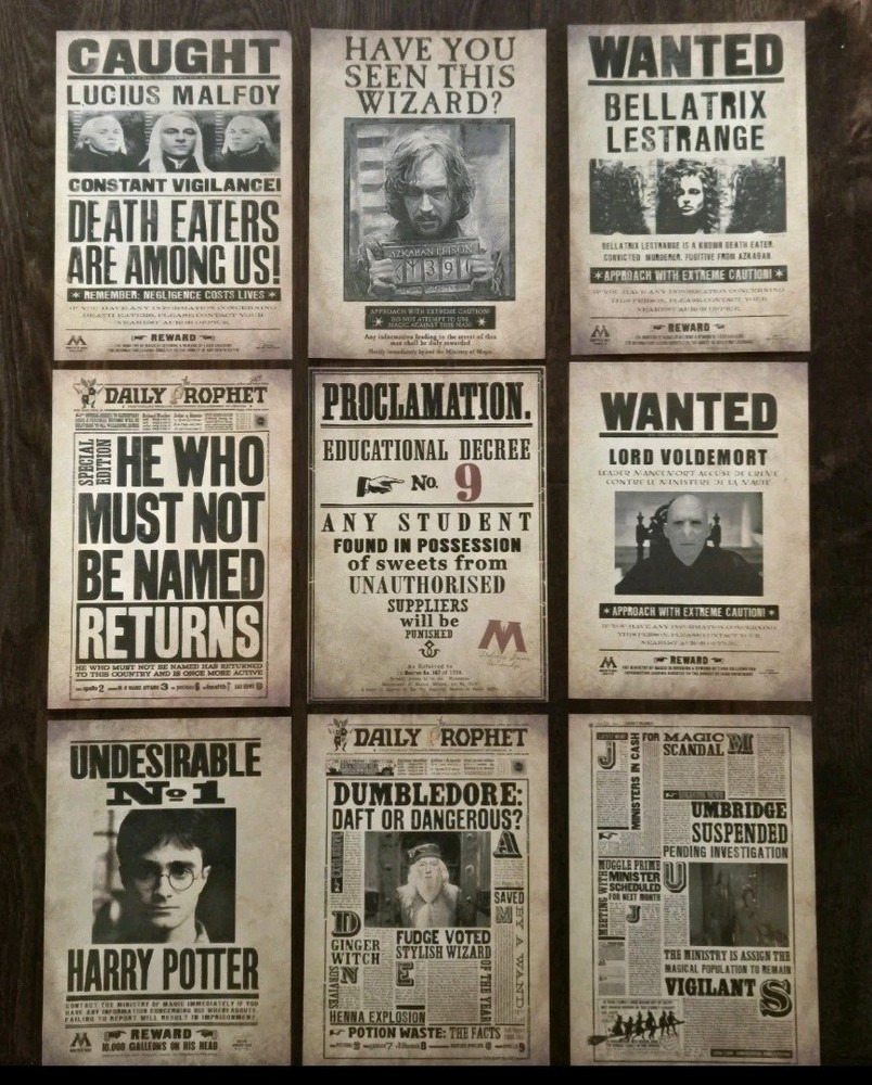 Harry POTTER WANTED POSTERS