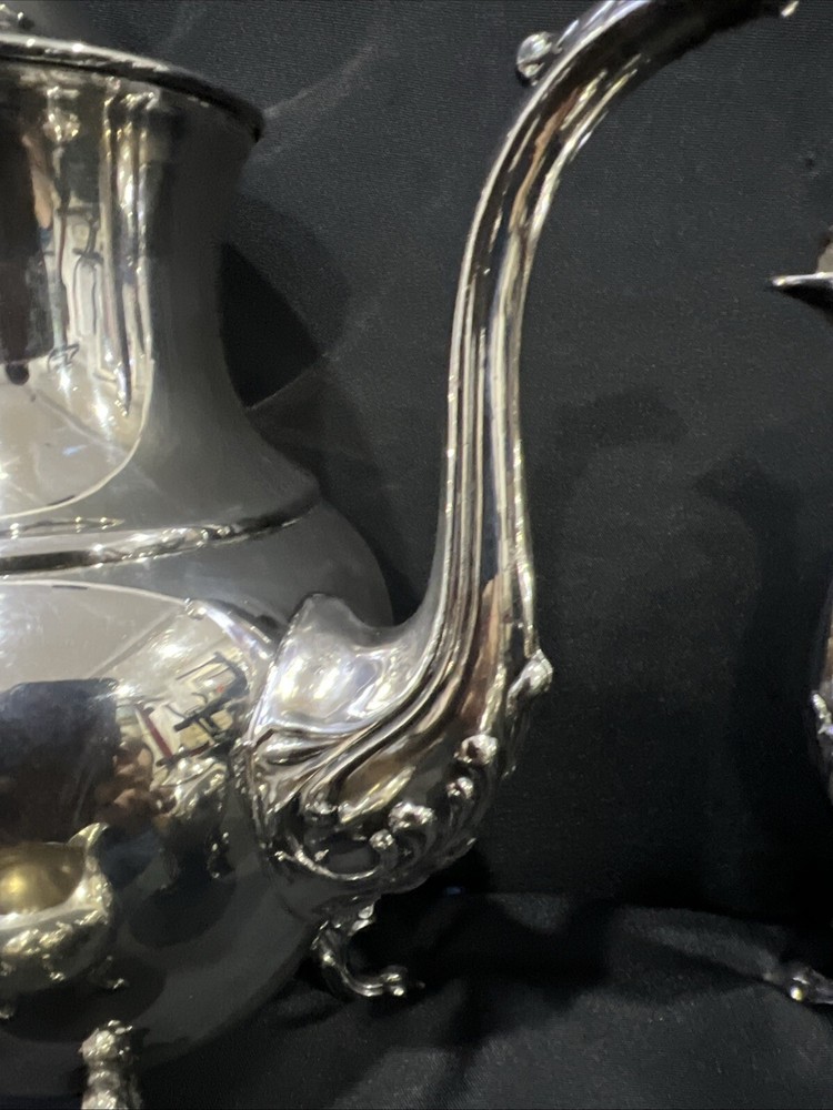 Vintage Silver Plate Tea Set Coffee Service 4 Piece