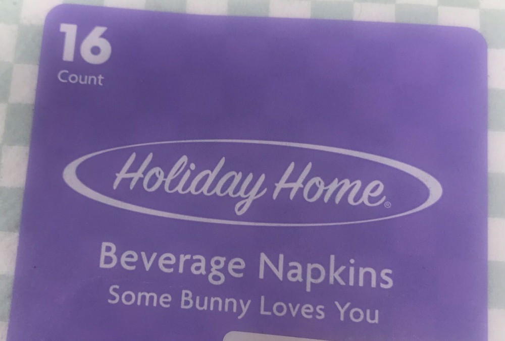 6 Pkgs. 16 count Holiday Home Easter Beverage Napkins