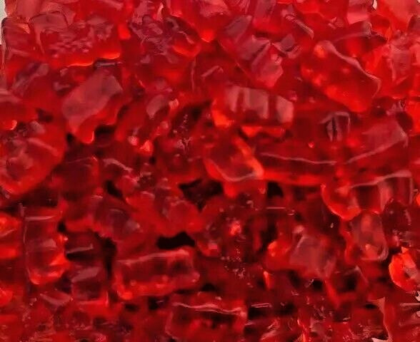 All RASPBERRY Flavored  Gummi Gummy Bears 1/2 Pound Candy