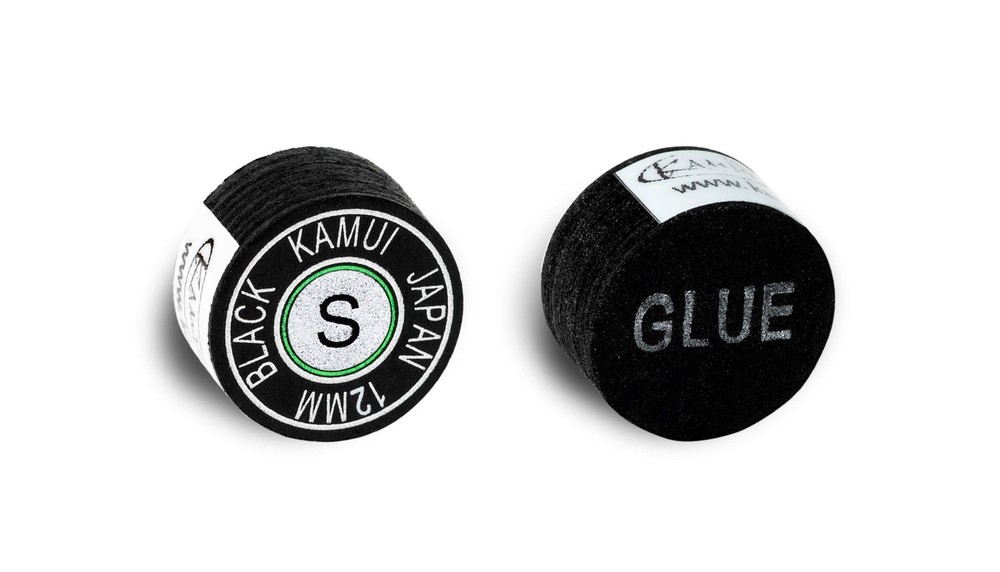 Black Laminated Pool Billiard CUE TIP - 1 pc (Soft, 12 mm)