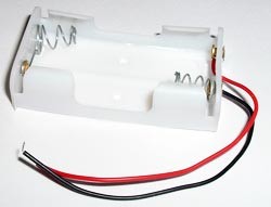 BH2AA-01-W FX 2 - AA BATTERY HOLDERS, WHITE
