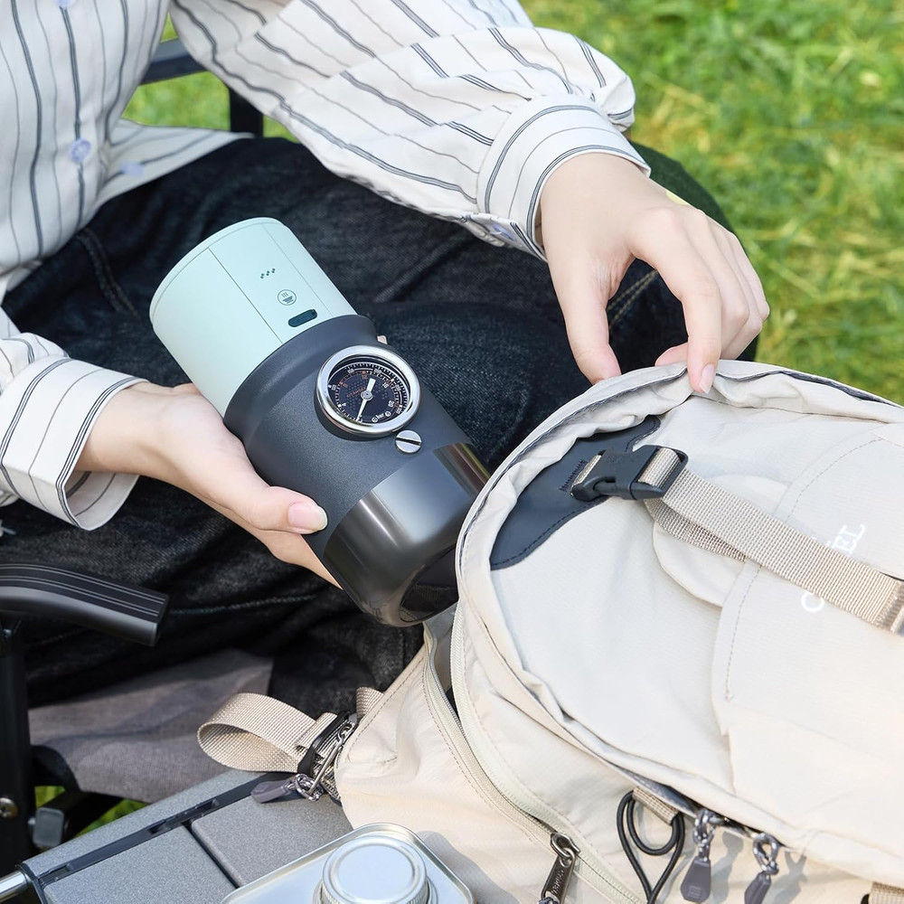 Super58 Portable Espresso Maker - USB-C, Adjustable Pressure, Black
