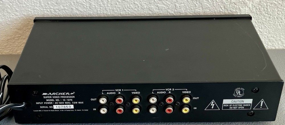 Archer Super Video Processor Model: 15-1276