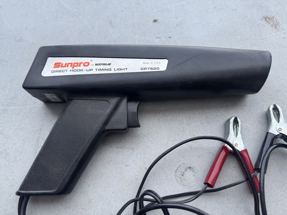 Sunpro by Actron Timing Light CP7520 Black w/ 6' Wire *NON-INDUCTIVE*