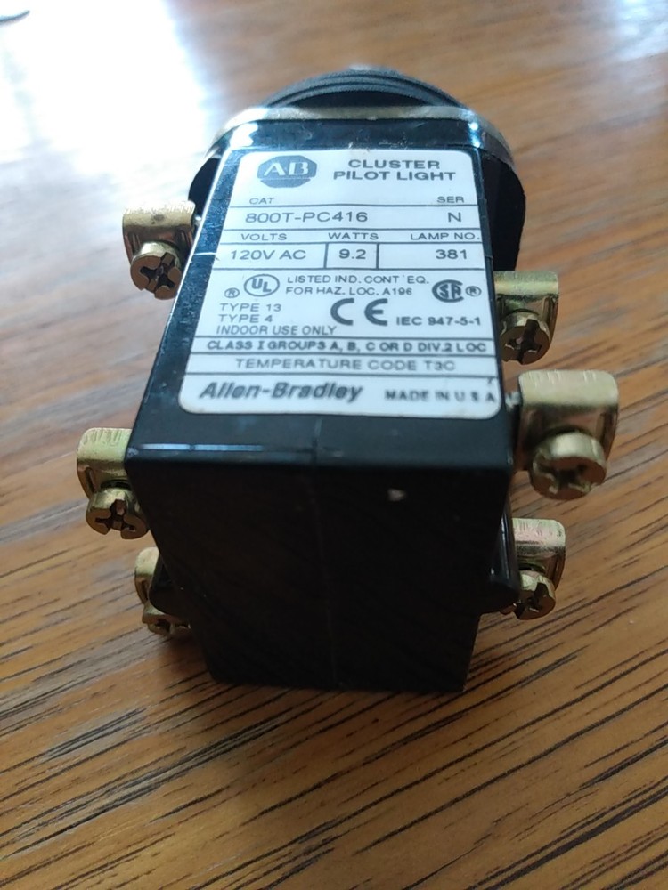 AB Allen Bradley 800T-PC416 Indicator Lights 4 Function Red Blue Green Clear