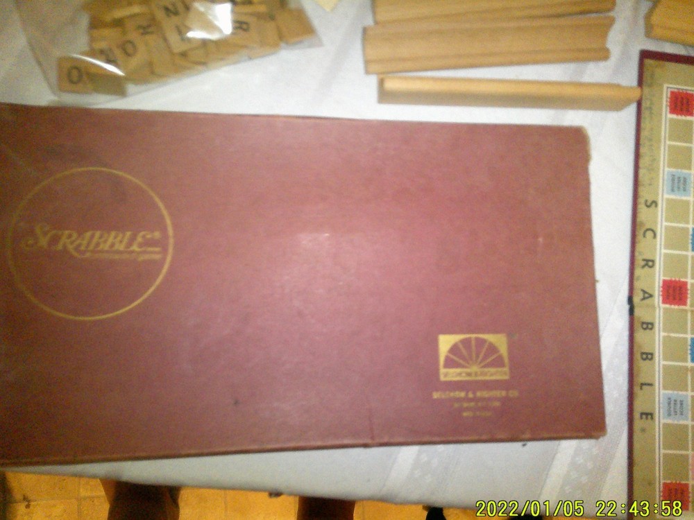 2 VINTAGE SCRABBLE BOARD GAMES