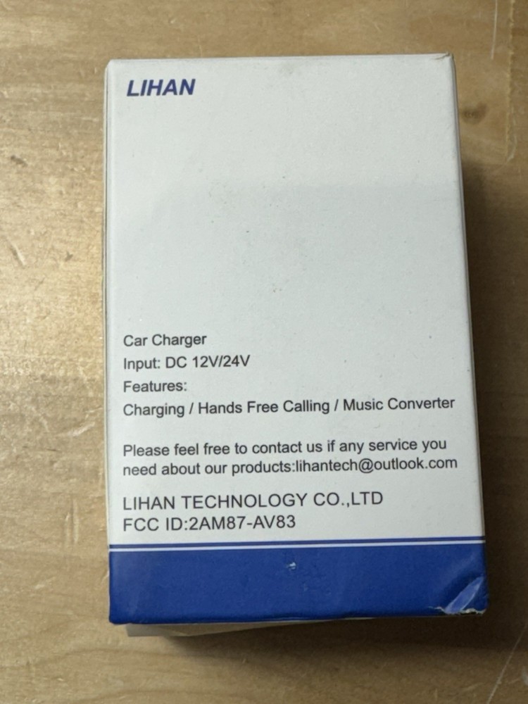 LIHAN USB C Bluetooth 5.4 Car Charger Music Converter Hands Free Calling