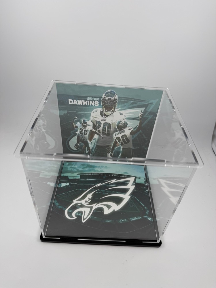 Brian Dawkins Custom Mini Helmet Display or Card Display - Eagles