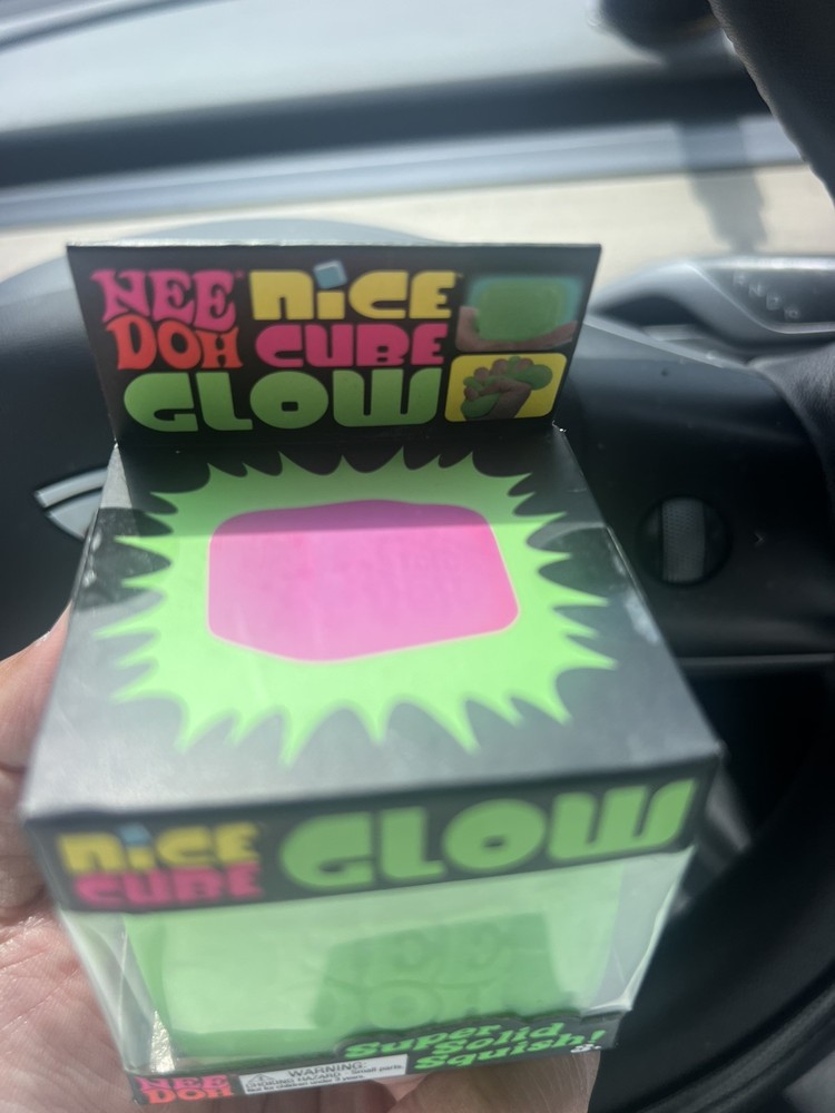 GREEN NEEDOH GLOW NICE CUBE! NEW! SUPER SOLID SQUISH!