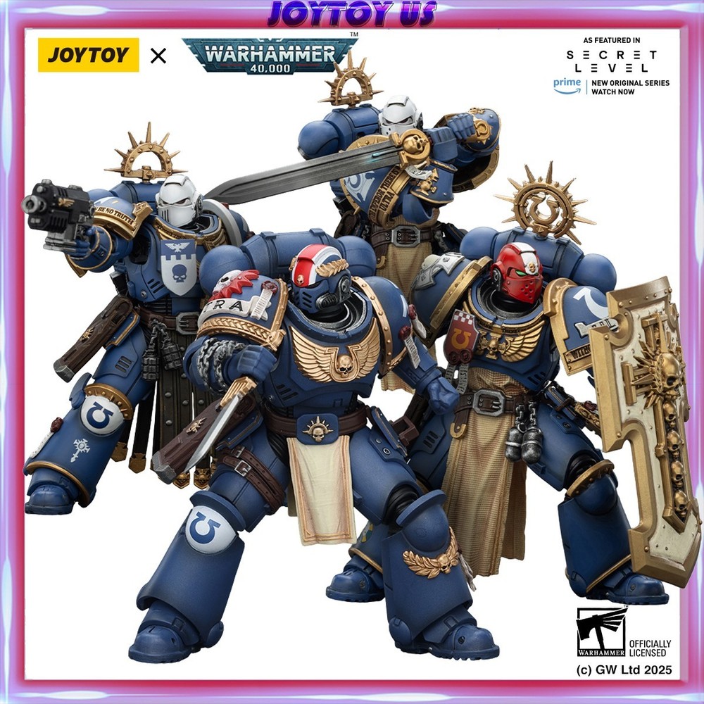 JOYTOY Warhammer 40K Action Figures Ultramarines Titus Metaurus Levantus Torvald