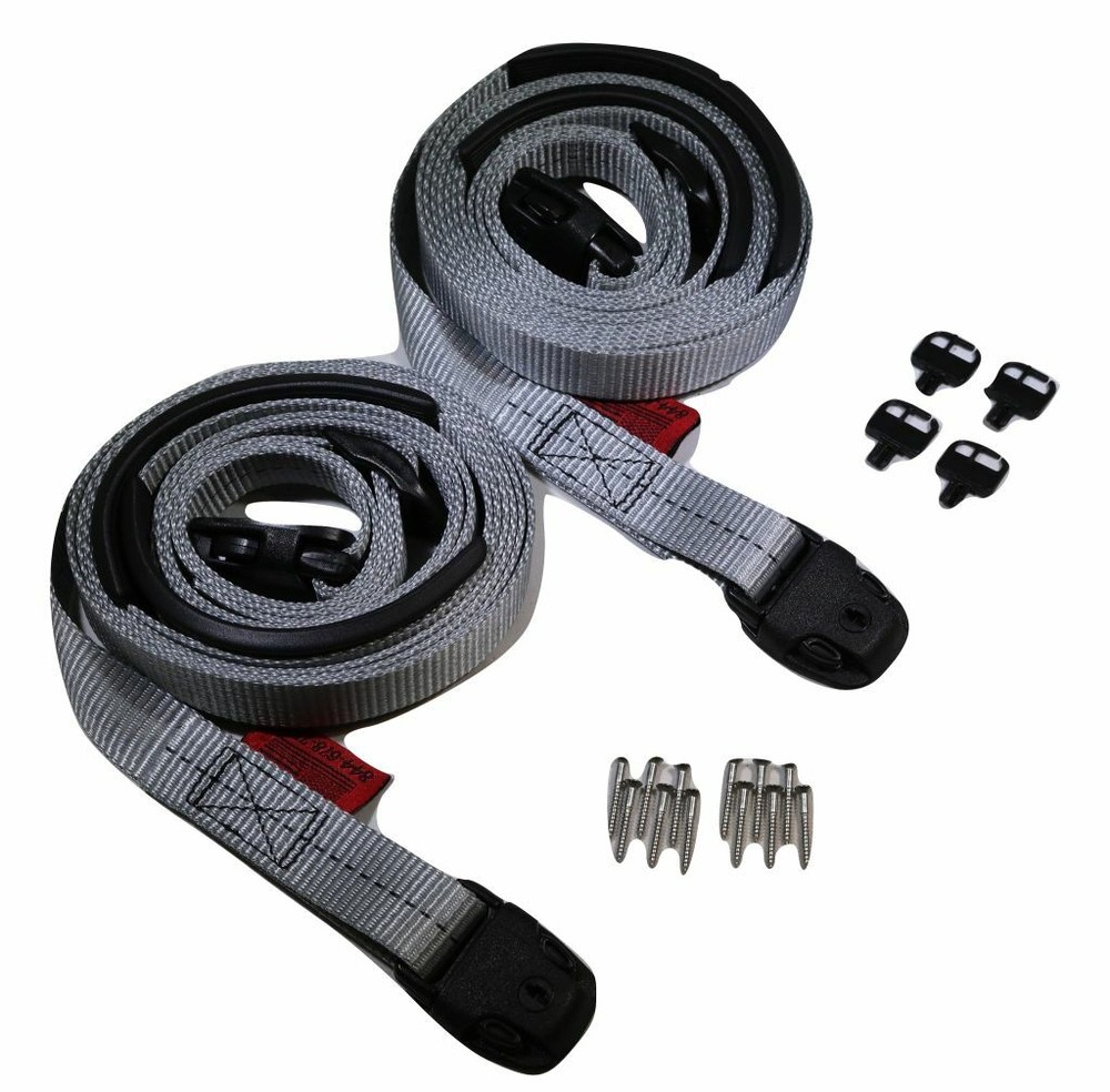 Spa Cover Hot Tub Wind Securement Strap Complete Kit Locks Grey