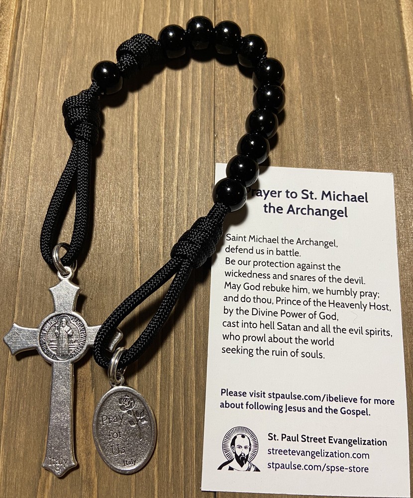 St. Michael Rosary,Strong,Durable Catholic Rosary - Handmade