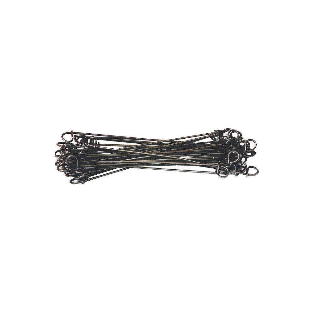 GRAINGER APPROVED 16BA17 Double Loop Ties,Wire Ties,Bare,PK2500 39UK41