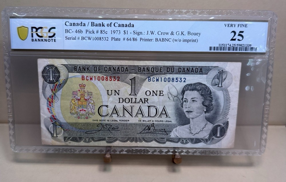1973 Canada $1-PCGS VERY FINE 25