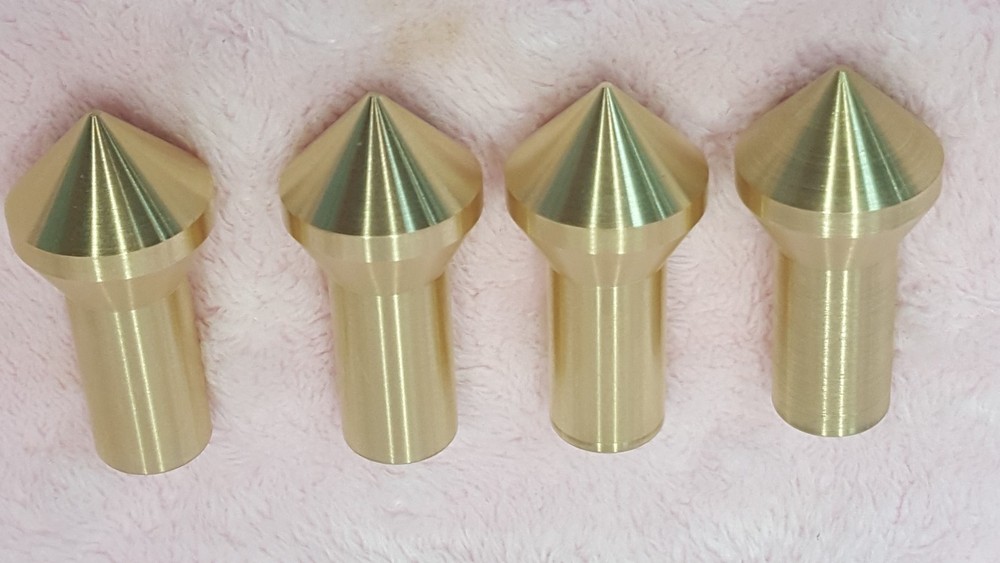 Gunsmith Tools - 4 Brass Muzzle Laps - Rifle Or Pistol Crowning+Lapping Compound