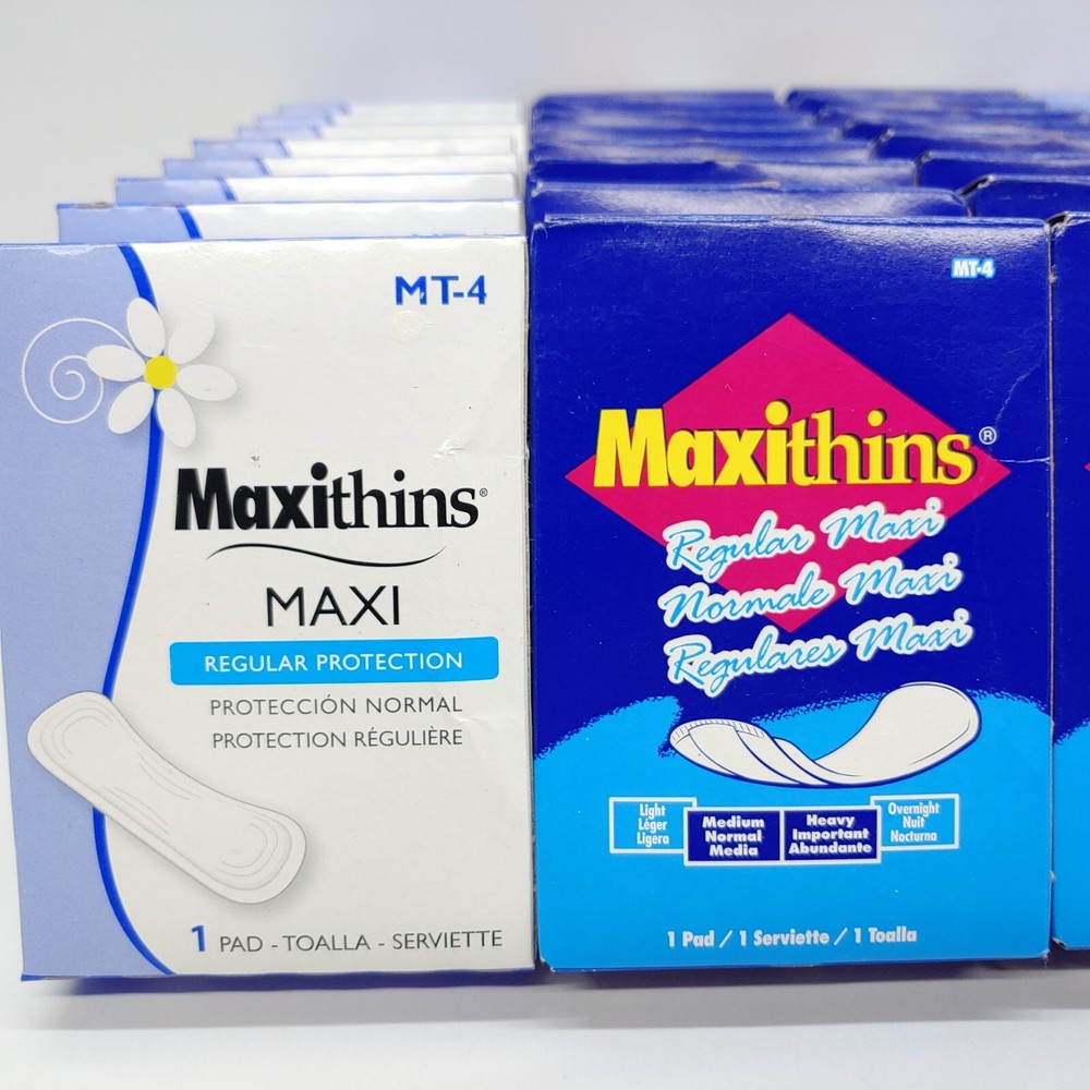 Maxithins 1 Pad Individually Boxed Qty 32 Regular Protection MT-4