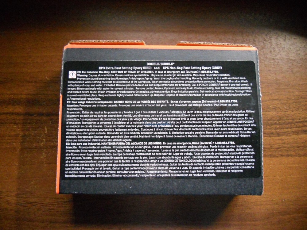 GorillaPro Double/Bubble "Extra fast setting 2-Part Epoxy Adhesive Qty 10 EP3-10
