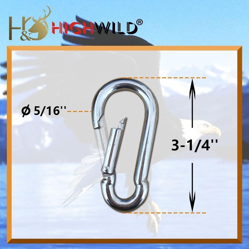 Adjustable Bald Eagle Style T-Post Target Hanger Set - Perfect for Shooters