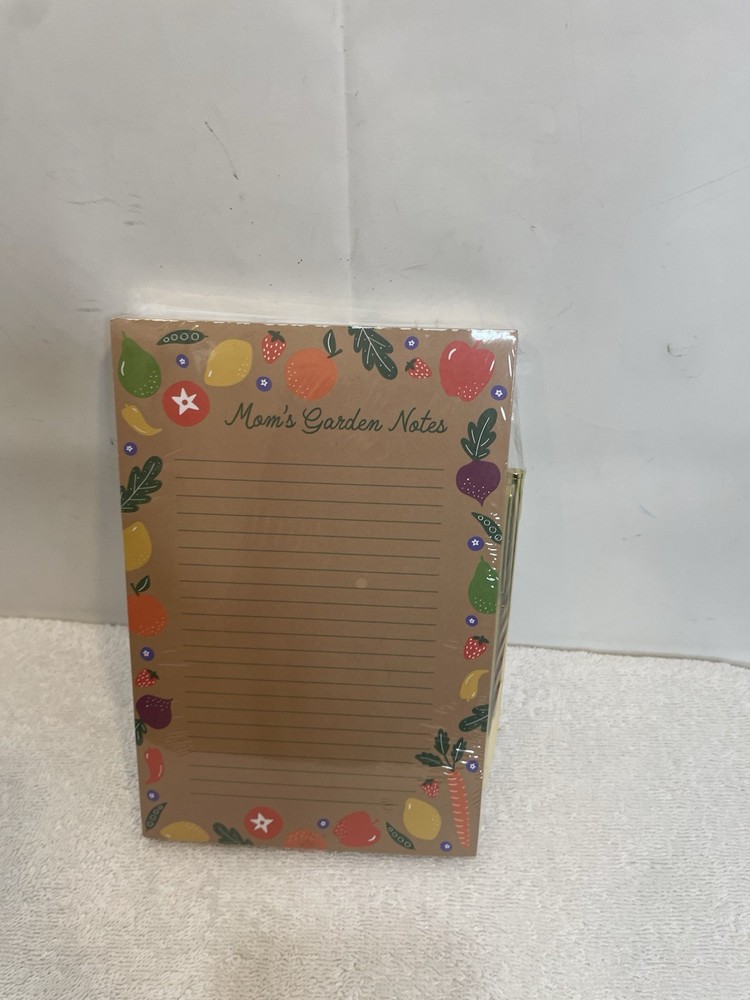 Elum 100 Sheets Graphic Mom’s Garden Notes Note Pad List & Pen Set