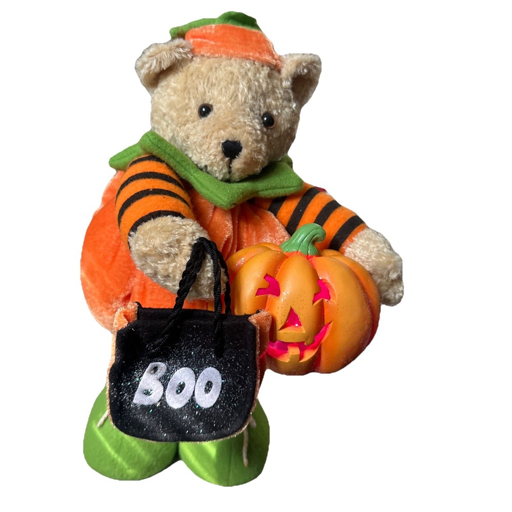 Avon Halloween Pumpkin Bear LED Pumpkin