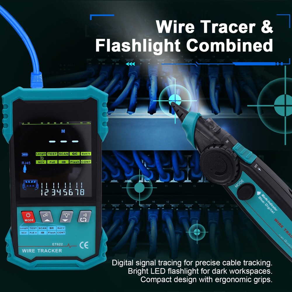 Advanced Network Cable Tester For Ethernet Maintenance