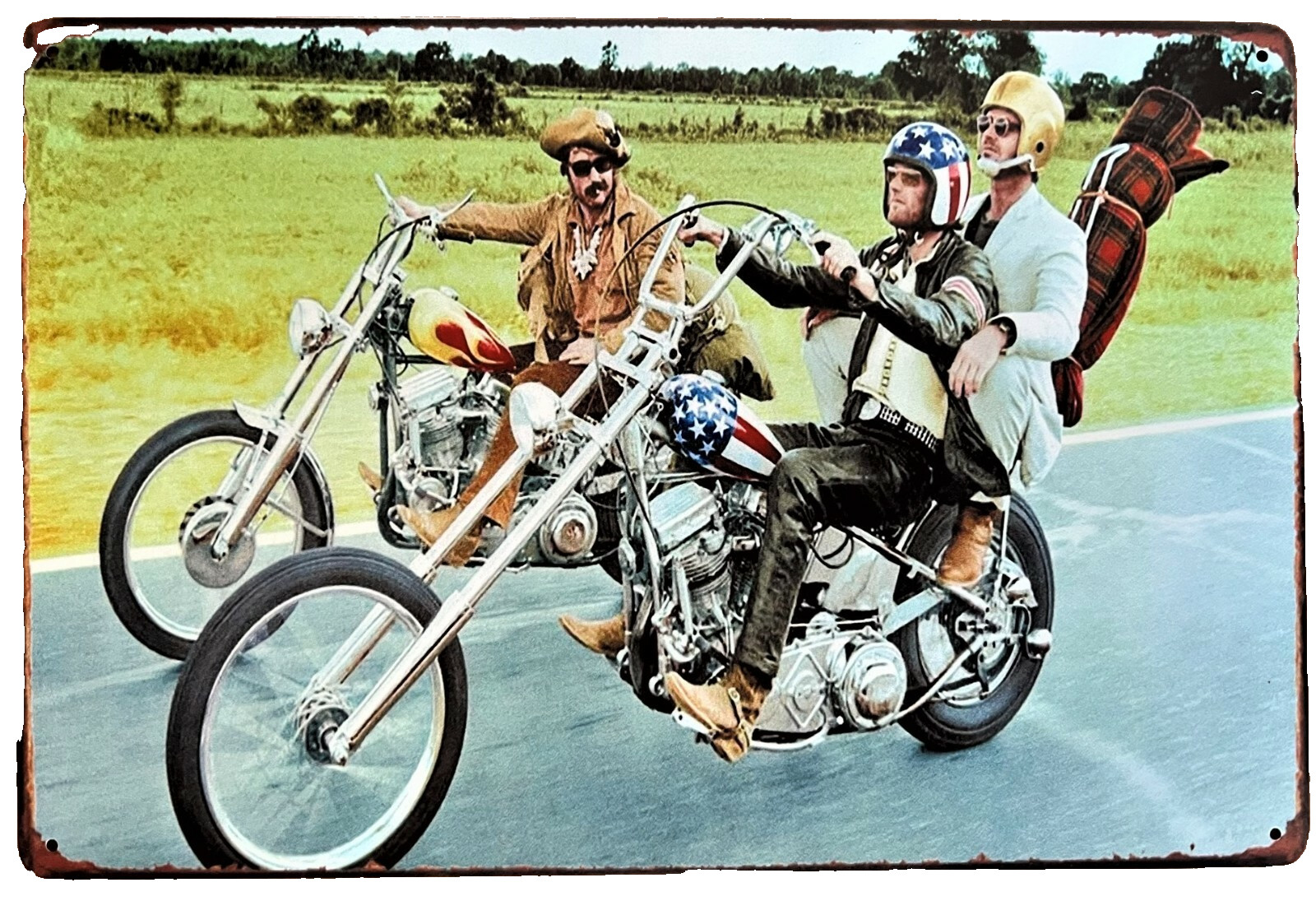 Easy Rider Hog Chopper Tin Sign (Hopper Fonda Panhead Harley Knuckle) W50047