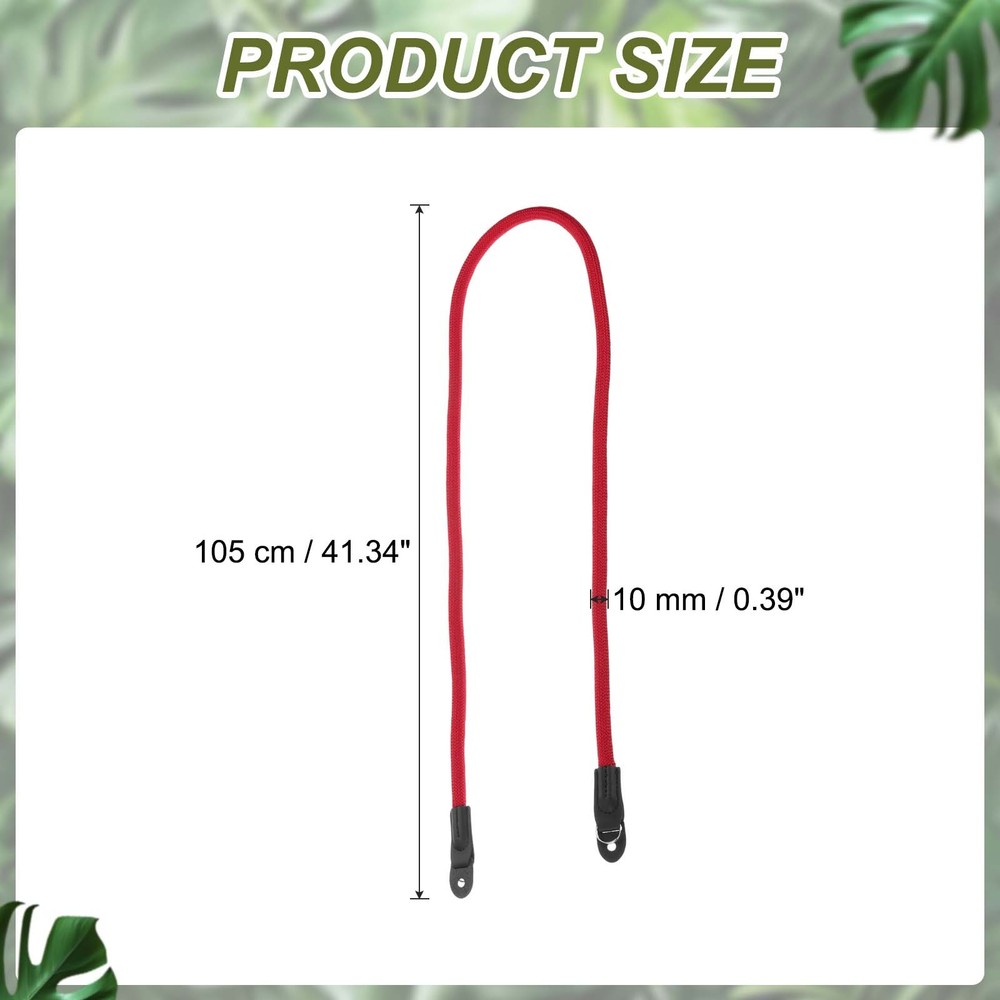 Camera Strap, Nylon Climbing Rope Camera Neck Strap Camera Shoulder Belt Red
