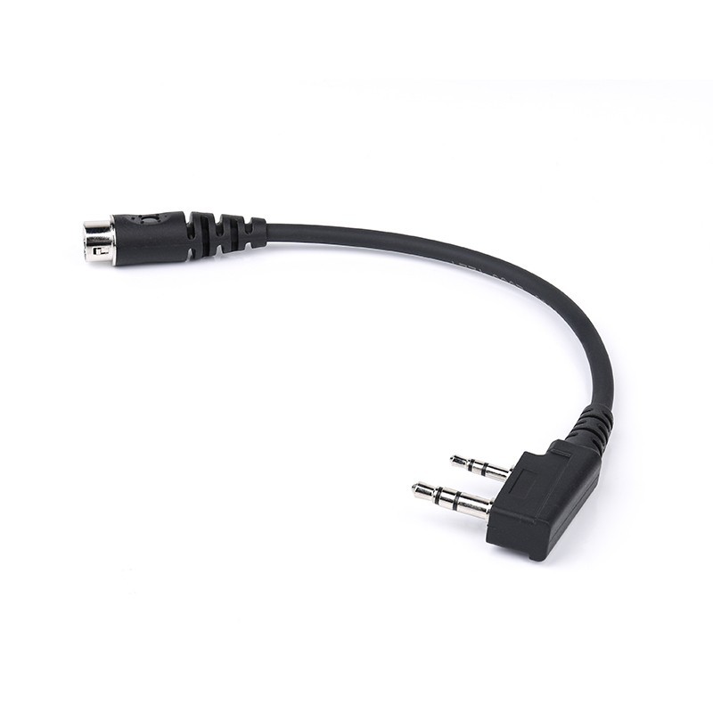 6-Pin Quick Disconnect Hirose Adaptor for BaoFeng BTECH Kenwood 2-Pin K1