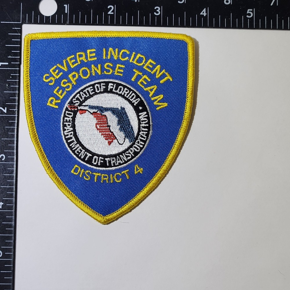 Florida District 4 Severe Incident Response Team Patch. 4x4In. Great Condition!