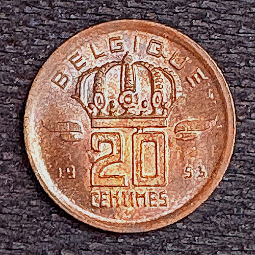 1953 BELGIUM 20 CENTIMES
