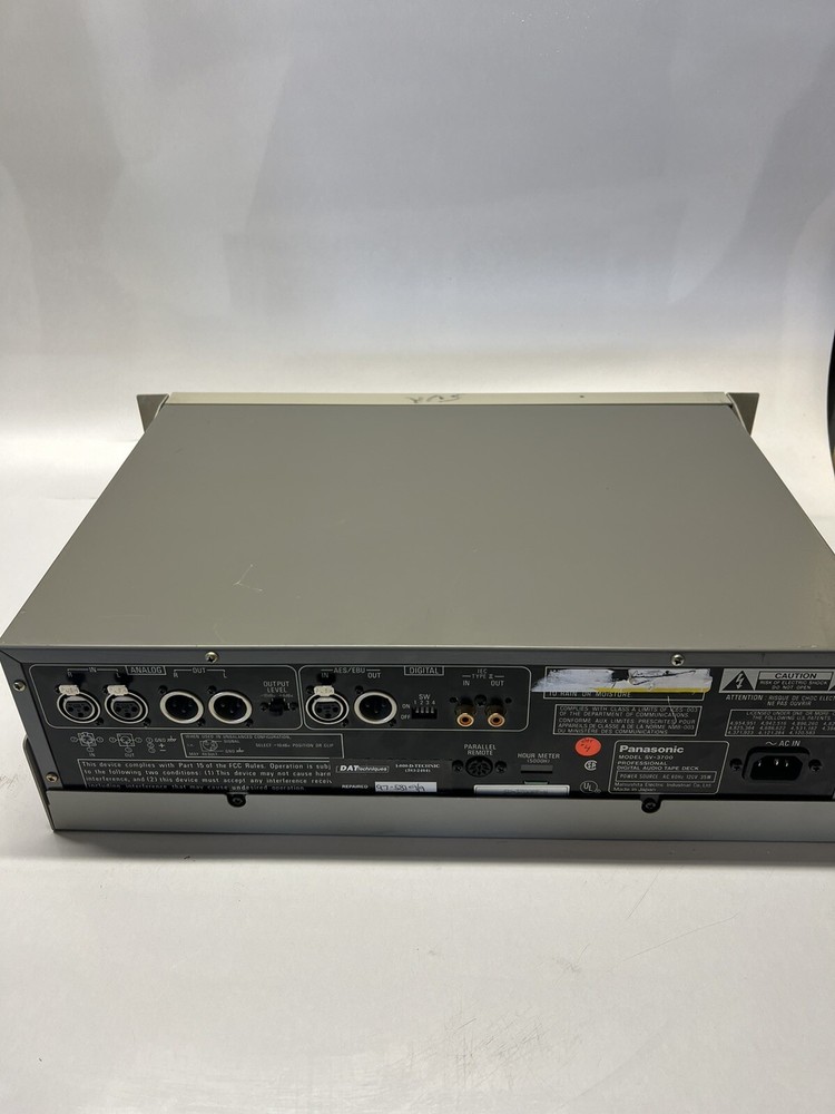 Panasonic SV 3700 DAT Recorder Digital Audio Tape Powers On