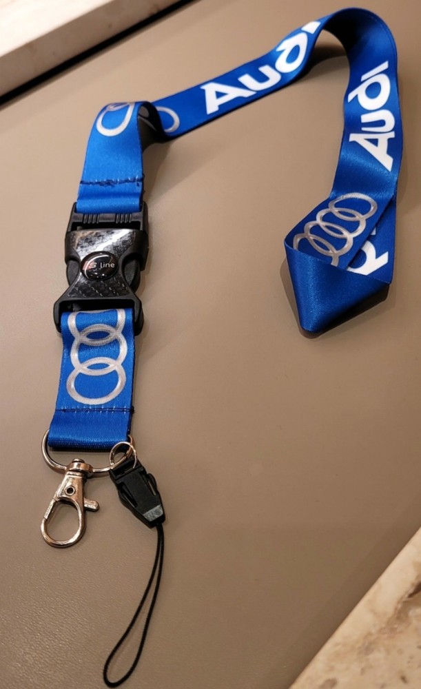 Bespoke Audi Blue Lanyard