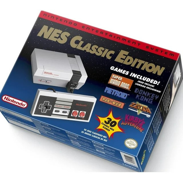 NES Classic Edition Mini Console USA w/ 30 games + Extra Controller + Keychain