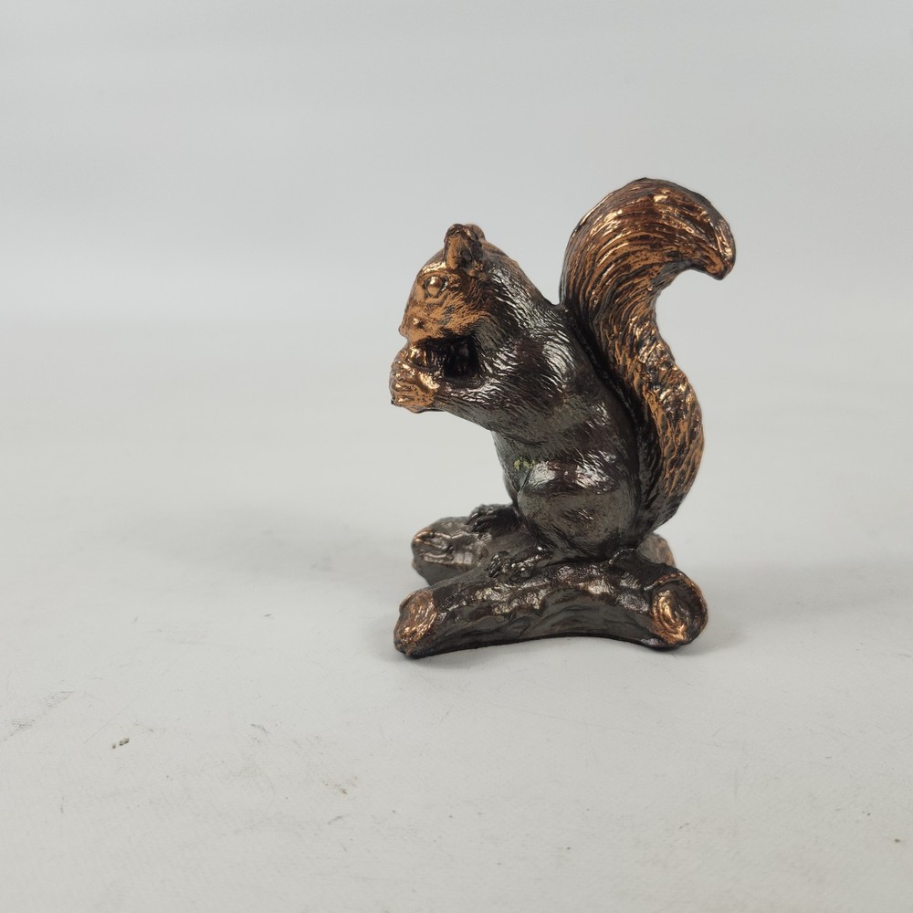 H. Van Wolfe Bronze Squirrel Sculpture