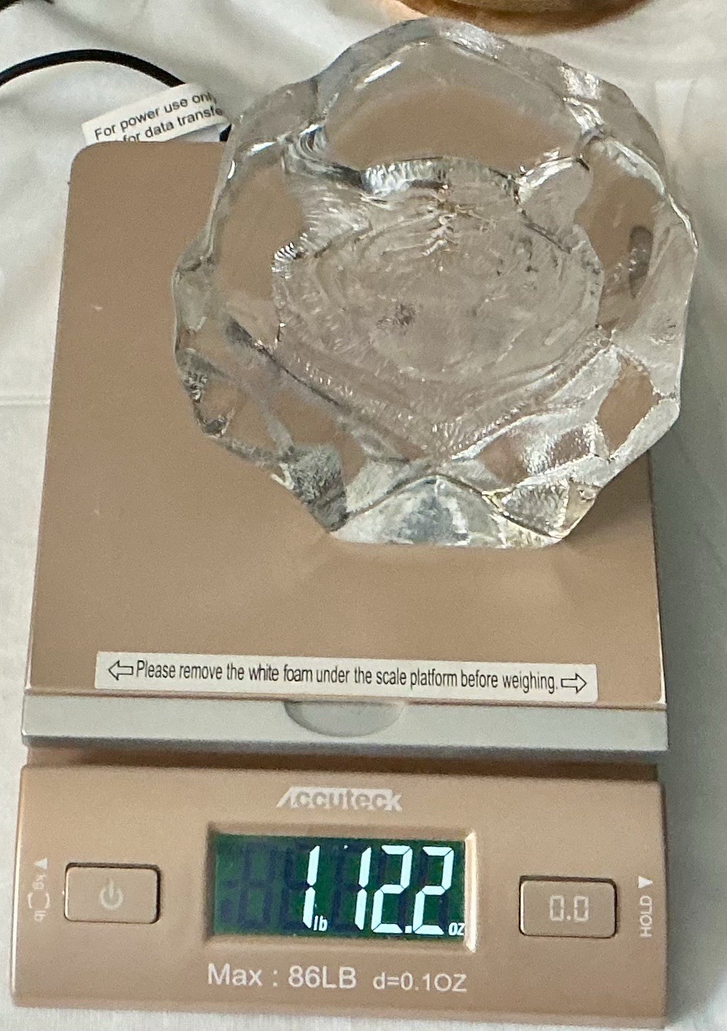 Mats Jonasson 3D Crystal Tiger Head Sculpture Maleras, Sweden Art Glass Wildlife