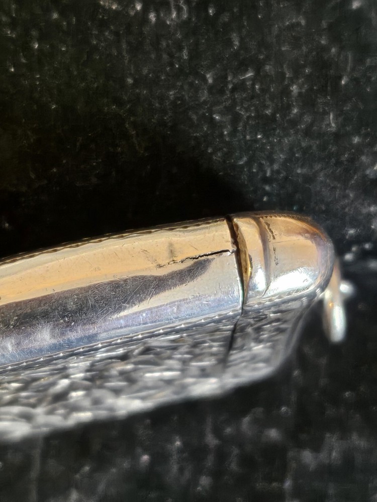 Antique Solid Silver Vesta Case C1903 Fully Hallmarked By Albert Jackson Birming