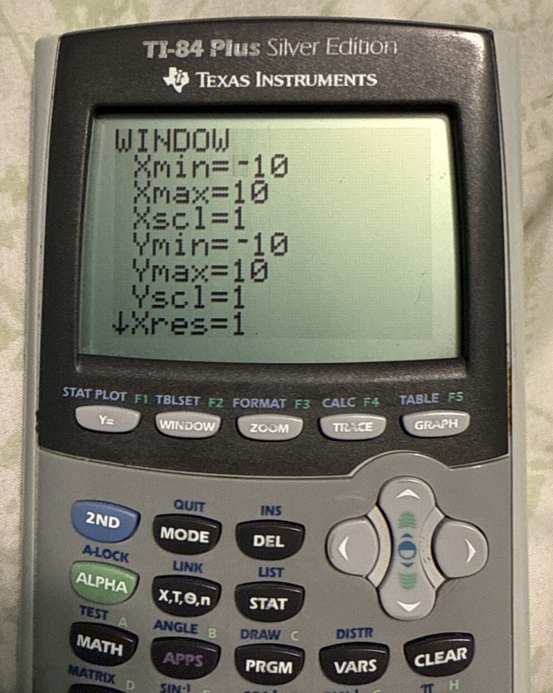 Texas Instruments TI-84 Plus Silver Edition Graphing Calculator Silver Tested Ec