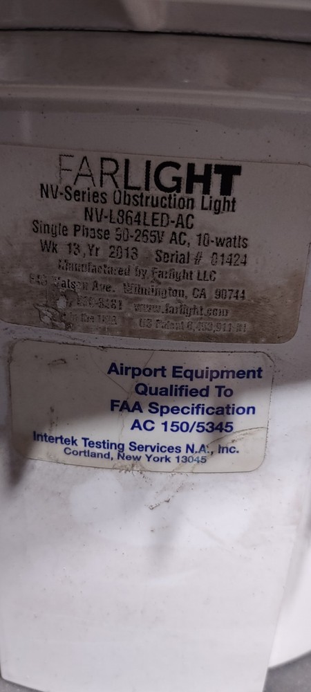 Farlight's NV-Series LED obstruction light
