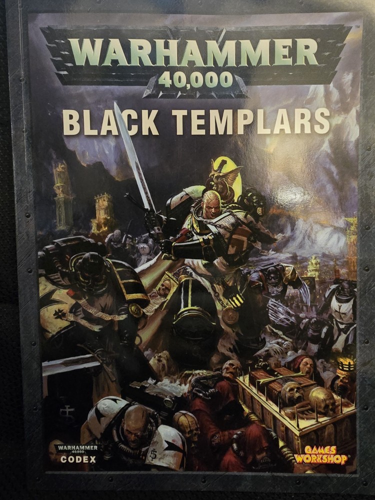 Warhammer 40K Black Templars Codex 4th Edition 2005 Games Workshop MINT