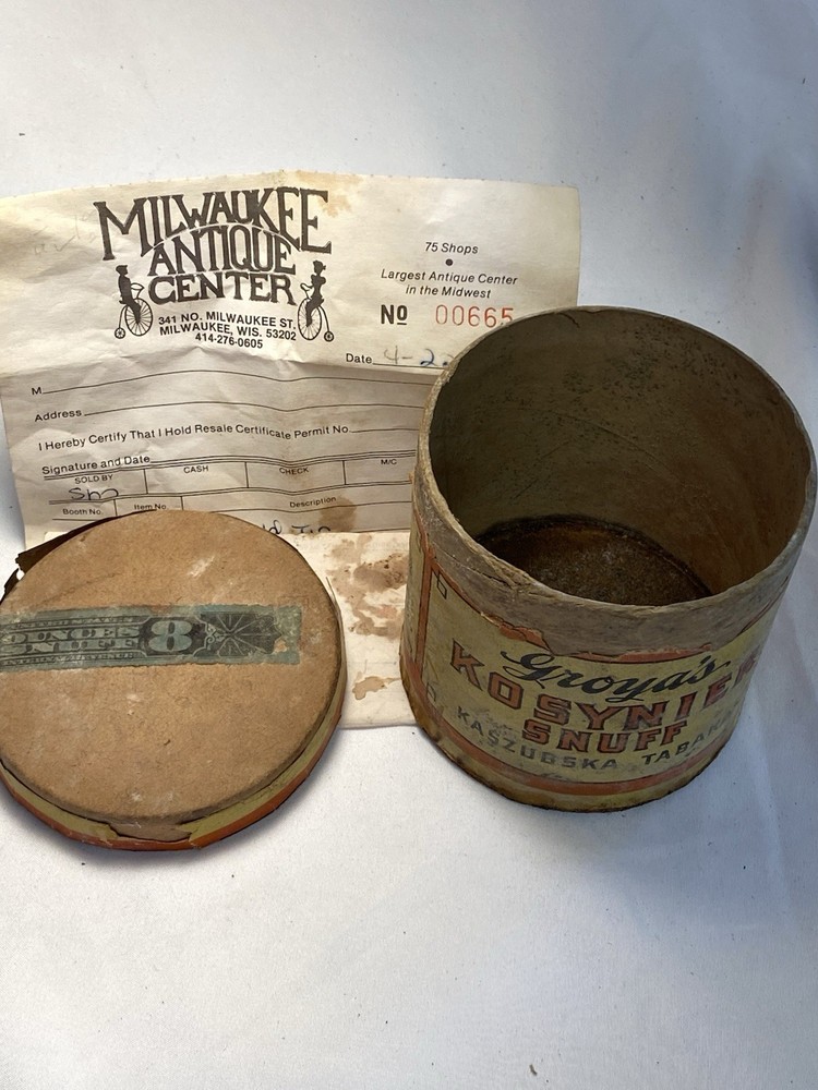 Groyas Snuff Cylinder Kosinyer Snuff