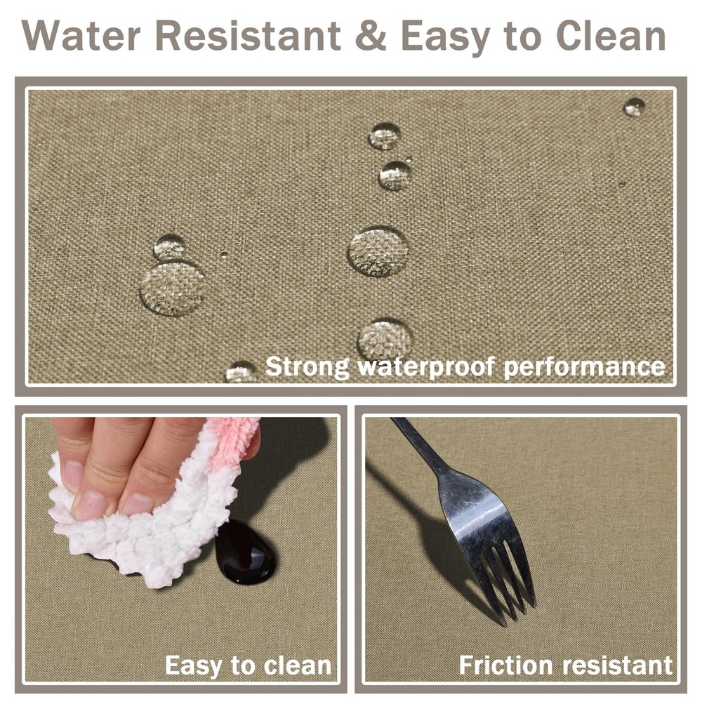 HX&OD Rectangular Tablecloth Waterproof Stain/Wrinkle Resistant Cationic Fabric