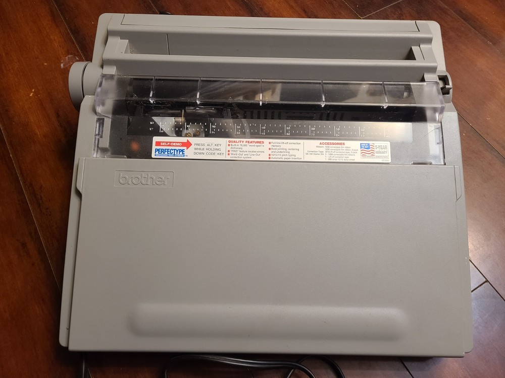 Brother gx-7500 typewriter tested, working