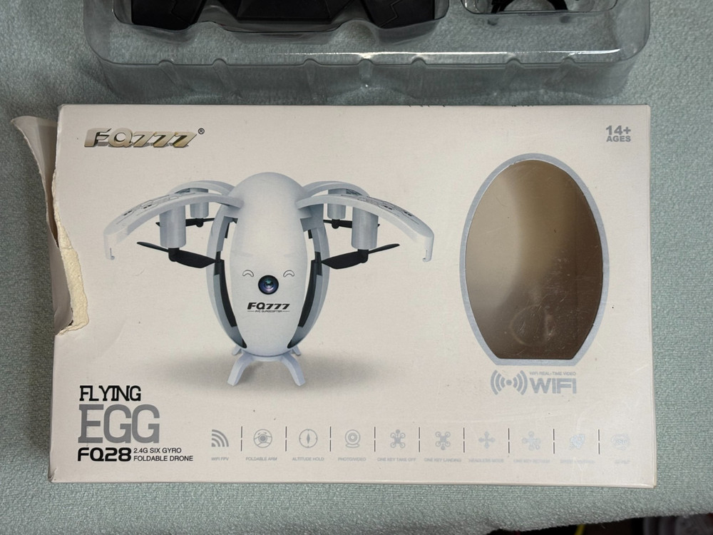 FQ28 Flying egg drone - Black - Used