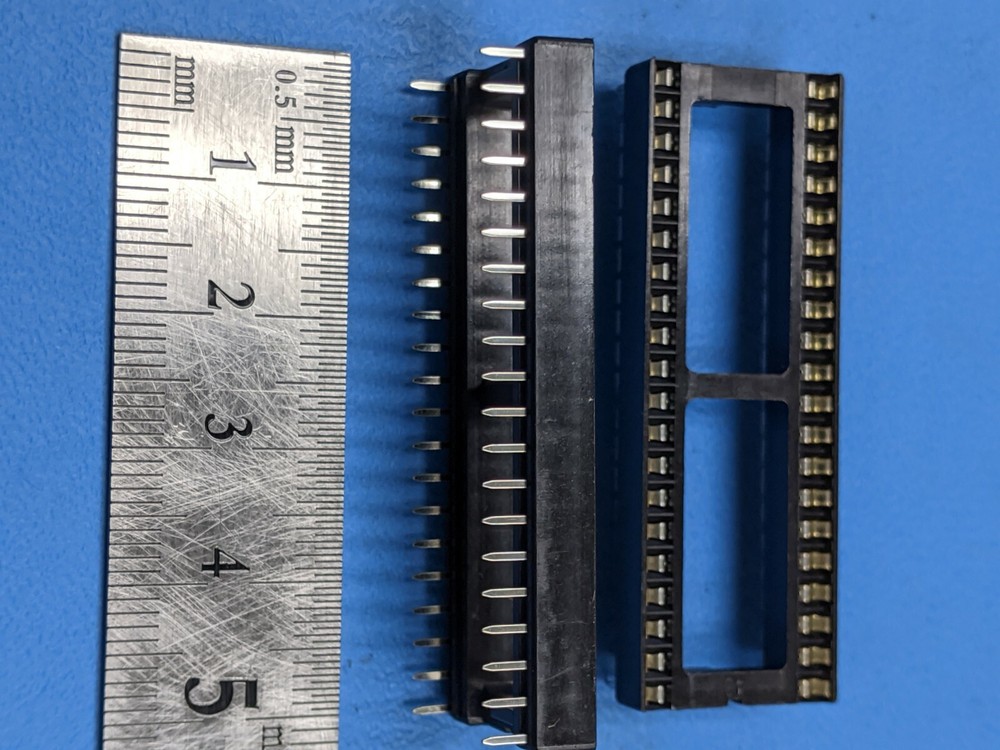 ( 6 pcs ) IC SOCKET 40 PIN DIP SOCKET PC PIN Through-hole , 2556-40T