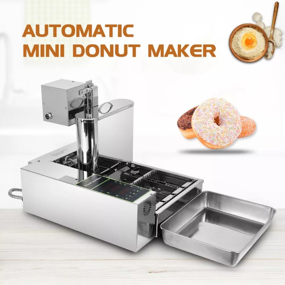 Commercial Automatic Donut Machine Electric Chocolate Doughnut 4 Rows 2000W